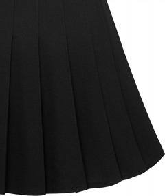 img 1 attached to High Waisted Pleated Skirts For Women - DRESSTELLS Mini Skater, Tennis, And A-Line Styles Available