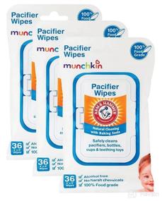 img 1 attached to 🧻 Munchkin Arm & Hammer Pacifier Wipes - White, 108 Count