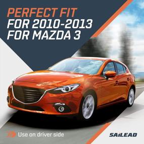 img 3 attached to Find The Perfect Sun Shield For Your Mazda 3: Left Driver Side Visor 2010-2013 BBM3/BBM2