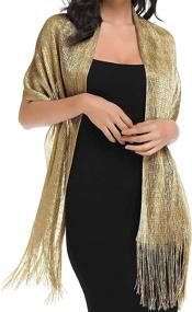 img 2 attached to 👗 Stylish Silver Shawls and Wraps: Elegant Evening Dresses' Perfect Accessories