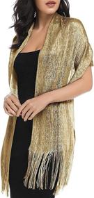 img 1 attached to 👗 Stylish Silver Shawls and Wraps: Elegant Evening Dresses' Perfect Accessories