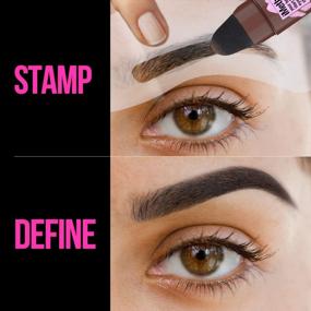 img 1 attached to Effortlessly Perfect Brows With IMethod Eyebrow Stamp And Stencil Kit - Brown Refill Powder Included