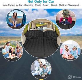 img 1 attached to 🚗 Inflatable Car Air Mattress for SUV - Full Size Bed with Electric Pump, 2 Pillows - Portable Sleeping Pad for Home, Outdoor, Travel, Camping