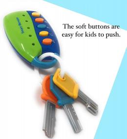 img 3 attached to 🚗 Baby Toddler Remote Car Key Toy - KIDSTHRILL Musical Keychain for Enhanced Learning and Entertainment