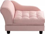 pamper your furry friend with a comfortable and stylish hollypet pet sofa bed in pink logo