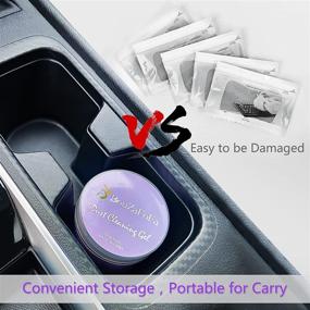 img 1 attached to 🚗 Universal Car Air Vent Dust Cleaner - Car Detailing Kit and Cleaning Gel for Women and Men - Auto Detailing Tools and Supplies - Purple Cleaning Putty Mud Slime for Keyboard, PC, and Interior Surfaces