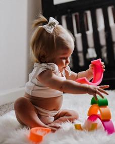 img 3 attached to Colorful Stacking Fun: Lelolo By Anpei Silicone Toy For Babies And Toddlers From 0+ Months