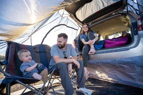 img 3 attached to 🏕️ Universal SUV Tent - Camp Toad 6’x6’, Hatchback, Rear Door & Tailgate Compatible - Ideal for Hatchbacks, SUVs, Trucks, & Vans - Rainfly & Screen Tent for Camping, Tailgating, Picnics, and More