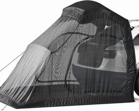 img 4 attached to 🏕️ Universal SUV Tent - Camp Toad 6’x6’, Hatchback, Rear Door & Tailgate Compatible - Ideal for Hatchbacks, SUVs, Trucks, & Vans - Rainfly & Screen Tent for Camping, Tailgating, Picnics, and More