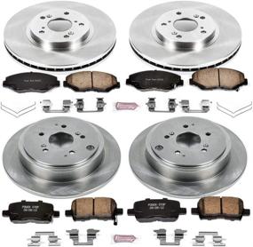 img 1 attached to 🔧 Power Stop KOE2303 Autospecialty Brake Kit - OE Brake Rotors & Ceramic Pads for Front and Rear Replacement