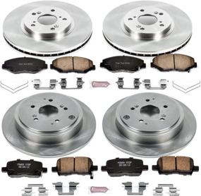 img 2 attached to 🔧 Power Stop KOE2303 Autospecialty Brake Kit - OE Brake Rotors & Ceramic Pads for Front and Rear Replacement