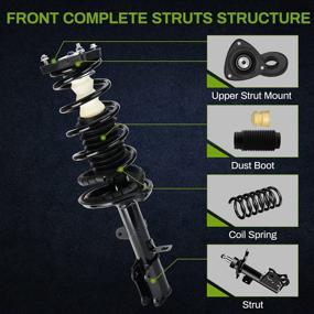 img 3 attached to Upgrade Your Suspension With AUTOSAVER88 Struts And Coil Springs For Chevrolet Prizm And Corolla Models (1998-2002/ 1993-2002)