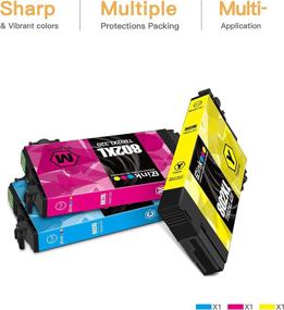 img 3 attached to 🖨️ Epson 802XL 802 T802XL T802 Compatible Ink Cartridges by E-Z Ink - Set of 3 (Cyan, Magenta, Yellow) for Workforce Pro WF-4740 WF-4730 WF-4720 WF-4734 EC-4020 EC-4030