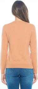 img 2 attached to Mariyaab Women'S 100% Cashmere Crew Neck Sweater With Soft And Long Sleeves - Round Neck Design