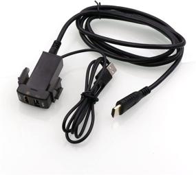 img 2 attached to 🔌 Nissan Compatible HDMI Socket Mount Cable with USB Audio Input