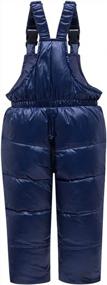 img 2 attached to Warm, Cozy & Stylish: CARETOO Winter Down Coats & Snowsuit Set For Baby Boys And Girls