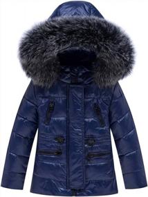 img 3 attached to Warm, Cozy & Stylish: CARETOO Winter Down Coats & Snowsuit Set For Baby Boys And Girls