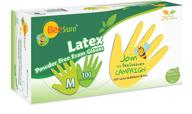 beesure be2817 latex powder free exam gloves logo