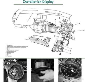 img 2 attached to 🔥 High-Quality Front Side HVAC Blower Motor Assembly for Chevrolet Silverado 1500 2500 3500 Traverse GMC Sierra Acadia Buick Enclave Saturn Outlook