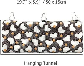 img 2 attached to Cozy Ferret Hammock Toy Set For Small Pets - Perfect Rat Cage Accessories And Warm Bed For Guinea Pigs, Hamsters, And Chinchillas With Hanging Tunnel