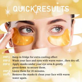 img 2 attached to Revitalize And Brighten Your Eyes With Vandarllin 24K Gold Collagen Under Eye Masks - Reduce Wrinkles, Puffiness, And Dark Circles With 30 Pairs Of Moisturizing And Whitening Patches