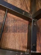 img 1 attached to Rustic Industrial Bar Cart - Haotian FKW56-HG Myra Mobile Kitchen Serving Trolley review by Chris Brazington