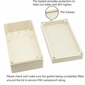 img 1 attached to Waterproof Electrical Project Enclosure Box With Dustproof ABS Plastic Cover - IP65 Universal Junction Box - Gray - 6.2 X 3.5 X 2.4 Inches (158 X 90 X 60Mm)