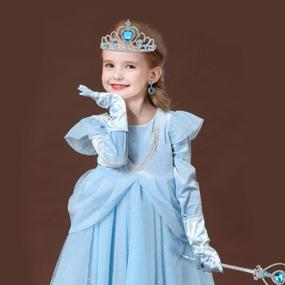img 2 attached to Girl Princess Dress Up Costume Cosplay Accessories Set, 5 Pieces