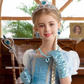 img 1 attached to Girl Princess Dress Up Costume Cosplay Accessories Set, 5 Pieces