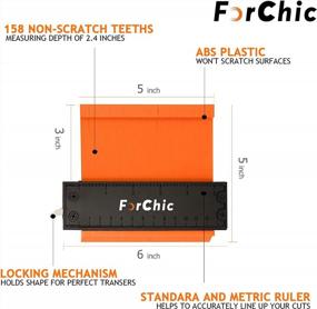 img 3 attached to 5-Inch Contour Gauge Shape Duplicator Template Tool With Lock And Adjustable Tightness - Perfect For DIY Handymen And Construction, Exceptionally Accurate In Replicating Irregular Shapes