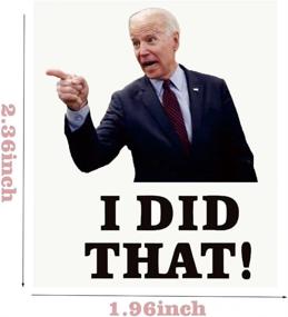 img 3 attached to 🤣 100Pcs Joe Biden I DID That Sticker Decal Funny Humor Vinyl Stickers for Car, Truck, Windows, Laptop, Motorcycle, Phone case, Skateboard, Bumper - Joe Biden Stickers