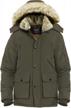 men's winter puffer jacket with removable hood - thicken coat warm parka logo