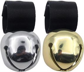 img 4 attached to 🔔 2 Pack Extra Loud Pet Collar Bells for Training, Hiking, Walking, Hunting, Wildlife Preservation: Bear & Cow Bell, Gold & Silver