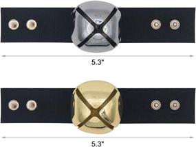 img 3 attached to 🔔 2 Pack Extra Loud Pet Collar Bells for Training, Hiking, Walking, Hunting, Wildlife Preservation: Bear & Cow Bell, Gold & Silver