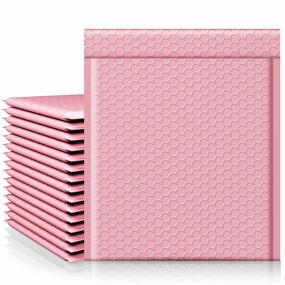 img 4 attached to 25 Pack Of Water-Resistant Sakura Pink #2 Self-Seal Bubble Mailers, Ideal For Mailing, Packaging, Shipping, And Small Businesses, 8.5X12 Inches