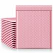 25 pack of water-resistant sakura pink #2 self-seal bubble mailers, ideal for mailing, packaging, shipping, and small businesses, 8.5x12 inches logo