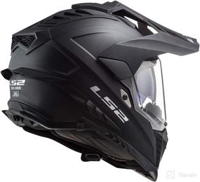 img 1 attached to LS2 Helmets Explorer XT Adventure: Solid Matte Black - Size Medium - High-Performance Headgear For Thrilling Adventures