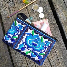 img 3 attached to Sabai Jai Floral Wristlet Handmade Women's Handbags & Wallets : Wristlets