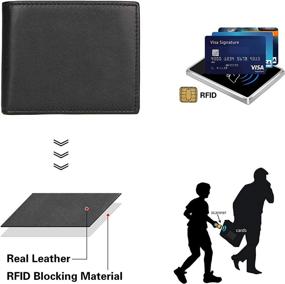 img 1 attached to 🧳 Polare Blocking Leather Bifold Wallet: Practical Men's Accessory for Wallet, Cards & Money Organization