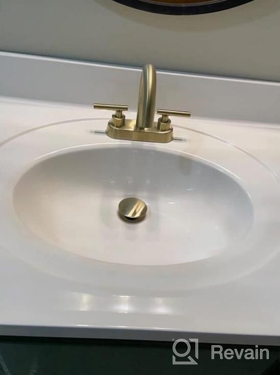 img 1 attached to Upgrade Your Bathroom With KES 4" Centerset Sink Faucet - Brushed Finish Stainless Steel With Supply Lines [Fits California And All States] review by Terrance Haralson