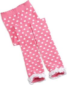 img 1 attached to Country Kids Little Ruffle Bubblegum Girls' Clothing via Pants & Capris