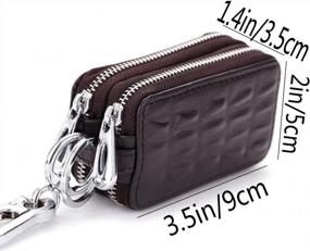 img 2 attached to Keep Your Keys Safe And Organized With ISuperb® Leather Key Case Car Fob Wallet In Coffee