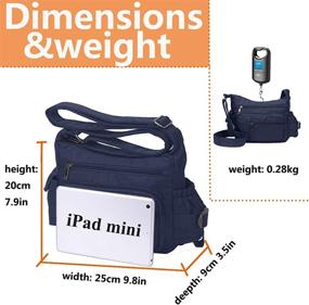 img 2 attached to Pocketbooks Lightweight Rock Waterproof Crossbody Women's Handbags & Wallets ~ Shoulder Bags