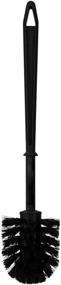 img 4 attached to 🚽 Home Basics Plastic Toilet Brush: Long Brush with Sturdy Bristles, Splash Proof for Bathroom, Toilet & Powder Room - Bronze, Heavy Duty