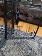 img 1 attached to PawHut Folding Design Heavy Duty Metal Dog Cage Crate & Kennel With Removable Tray And Cover, & 4 Locking Wheels, Indoor/Outdoor 49 review by Alexis Leonard