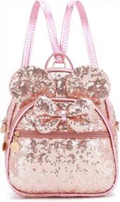 img 4 attached to Stylish And Cute Girls' Polka Dot Mini Backpack: A Convertible Shoulder Bag Purse For Women