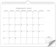 организуйтесь с упрощенным стеновым календарем на 2023-2024 годы - 14.5 "x11.5" ежемесячный планировщик для офиса и дома. логотип