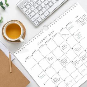 img 1 attached to Get Organized With Simplified 2023-2024 Wall Calendar - 14.5"X11.5" Monthly Planner For Office And Home