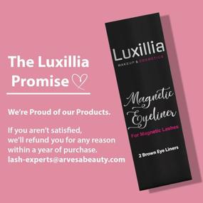 img 1 attached to Upgraded Luxillia Brown Magnetic Eyeliner For Magnetic Eyelashes With Strong Hold, Natural Look, Waterproof & Smudge Proof - Pack Of 2