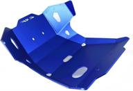 gyuksia compatible with honda crf 300l crf300rx 2021 front skid plate lower engine mud guard protector cover (blue) логотип